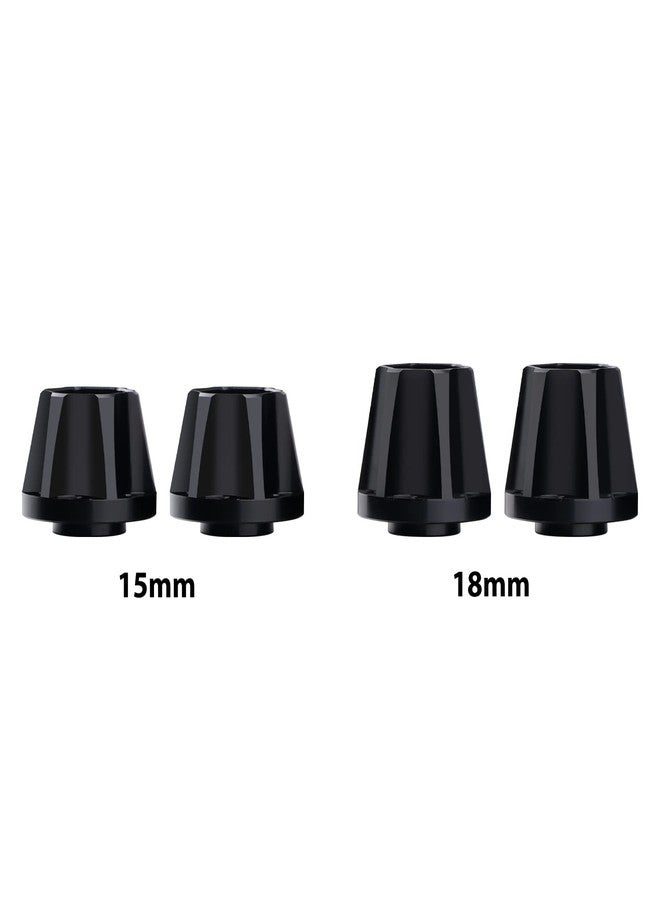 DJX 4pcs 12mm Hex Aluminum 1.9" or 2.2" Wheel Hub Extension Adapter for 1/10 RC Crawler Axial SCX10 TRX4 D90 (18mm Extension) - Image 2